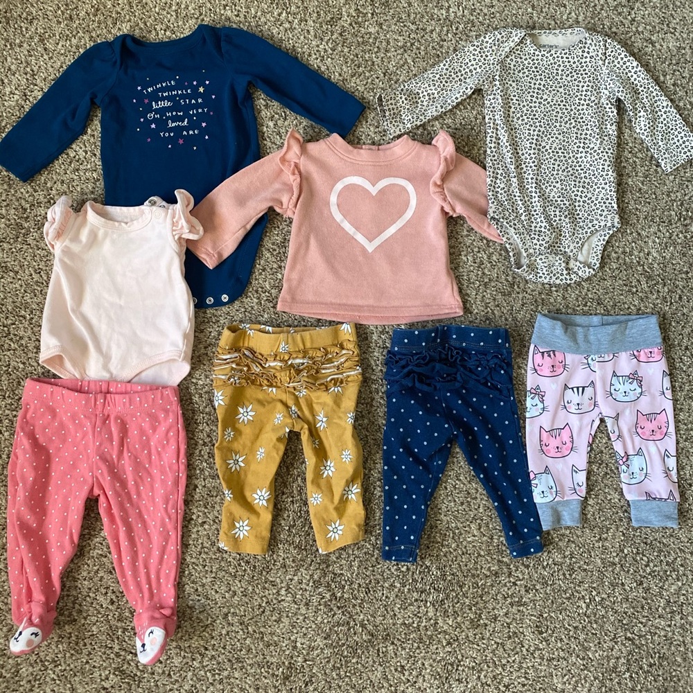 Baby Girl Newborn Lot,Carter’s,Cat &Jack,Cotton On